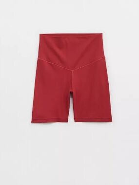 aerie High-Waist Bike Shorts 5” - Summer Burgundy